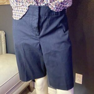 Ann Taylor Walking Short 10 inch inseam Royal Blue Size 12
